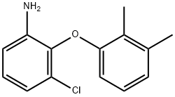 3-CHLORO-2-(2,3-DIMETHYLPHENOXY)ANILINE 结构式