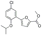 5-(2-ISOPROPOXY-5-CHLOROPHENYL)FURAN-2-CARBOXYLIC ACID METHYL ESTER 结构式