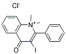 3-Iodo-1,1-dimethyl-4-oxo-2-phenyl-1,4-dihydroquinolinium chloride 结构式