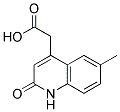(6-Methyl-2-oxo-1,2-dihydroquinolin-4-yl)acetic acid 结构式
