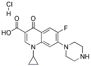 Ciprofloxacin HCl, Compacted 结构式