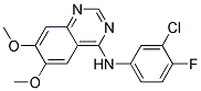 (3-Chloro-4-fluoro-phenyl)-(6,7-dimethoxy-quinazolin-4-yl)-amine 结构式