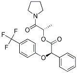 (R)-PHENYL-(4-TRIFLUOROMETHYL-PHENOXY)-ACETIC ACID (S)-1-METHYL-2-OXO-2-PYRROLIDIN-1-YL-ETHYL ESTER 结构式