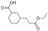 3-(2-ETHOXYCARBONYL-ETHYL)-CYCLOHEXANECARBOXYLIC ACID 结构式