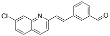 3-[(E)-2-(7-Chloro-quinolin-2-yl)-vinyl]-benzaldehyde 结构式