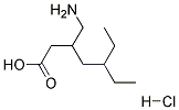 3-AMINOMETHYL-5-ETHYLHEPTANOIC ACID HYDROCHLORIDE 结构式