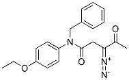3-Diazo-4-oxo-pentanoic acid benzyl-(4-ethoxy-phenyl)-amide 结构式