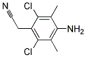 4-AMINO-2,6-DICHLORO-R,R-DIMETHYLBENZENE-ACETONITRILE 结构式