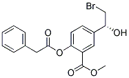 5-((R)-2-BROMO-1-HYDROXY-ETHYL)-2-PHENYLACETOXY-BENZOIC ACID METHYL ESTER 结构式