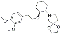 7-{(S)-2-[2-(3,4-DIMETHOXY-PHENYL)-ETHOXY]-CYCLOHEXYL}-1,4-DIOXA-7-AZA-SPIRO[4.4]NONANE 结构式