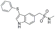 N-METHYL-C-(3-PHENYLSULFANYL-1H-INDOL-5-YL)-METHANESULFONAMIDE 结构式