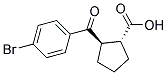 (R,R)-TRANS-2-(4-BROMO-BENZOYL)-CYCLOPENTANECARBOXYLIC ACID 结构式