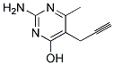 4-METHYL-6-HYDROXY-5-(2-PROPYNYL)-2-PYRIMIDINAMINE 结构式