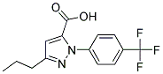 3-PROPYL-1-[4-(TRIFLUOROMETHYL)PHENYL]-1H-PYRAZOLE-5-CARBOXYLIC ACID 结构式