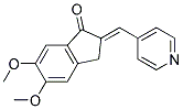 5,6-DIMETHOXY-2-(4-PYRIDYLMETHYLENE)-1-INDANONE 结构式