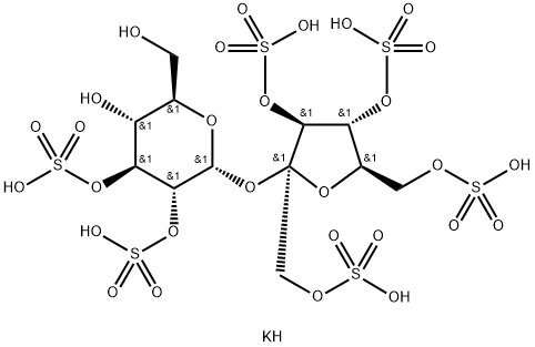 Sucrose hexasulfate (potassium salt) 结构式