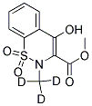 METHYL-4-HYDROXY-2-METHYL-D3-2H-1,2-BENZOTHIAZINE-3-CARBOXYLATE 1,1-DIOXIDE 结构式