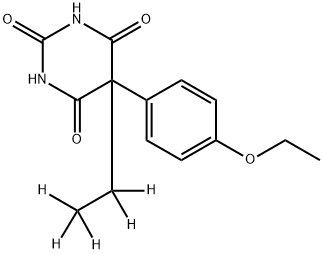 5-(4-ETHOXYPHENYL)-5-(ETHYL-D5)BARBITURIC ACID 结构式