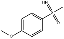 S-甲基-S-(4-甲氧基苯基)亚磺酰亚胺 结构式