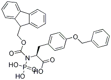 N-FMOC-O-BENZYL-L-PHOSPHOTYROSINE 结构式