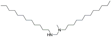N-Dodecylmethylamine, (N-methyldodecylamine) 结构式