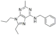 N-BENZYL-8-ETHYL-2-METHYL-9-PROPYL-9H-PURIN-6-AMINE 结构式