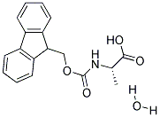 N-(9-FLUORENYLMETHOXYCARBONYL)-L-ALANIN MONOHYDRATE 结构式