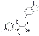 ETHYL5-FLUOROINDOLE-2-CARBOXYLATE,(5-FLUOROINDOLE 结构式