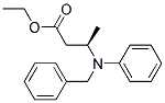 ETHYL(3R)-3-(N-(1R)-PHENYL-N-BENZYLAMINO)BUTANOATE 结构式