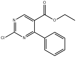4-苯基-2-氯嘧啶-5-羧酸乙酯 结构式