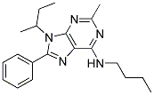 9-SEC-BUTYL-N-BUTYL-2-METHYL-8-PHENYL-9H-PURIN-6-AMINE 结构式