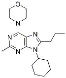 9-CYCLOHEXYL-2-METHYL-6-MORPHOLINO-8-PROPYL-9H-PURINE 结构式