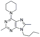 9-BUTYL-2,8-DIMETHYL-6-(PIPERIDIN-1-YL)-9H-PURINE 结构式