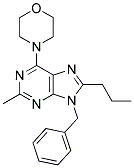 9-BENZYL-2-METHYL-6-MORPHOLINO-8-PROPYL-9H-PURINE 结构式