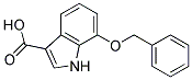 7-BENZYLOXYINDOLE-3-CARBOXYLIC ACID 结构式