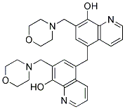 7,7'-二(吗啡啉基-4-亚甲基)-5,5'-亚甲基双(8-羟基喹啉) 结构式