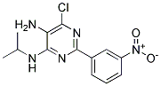 6-Chloro-N4-isopropyl-2-(3-nitrophenyl)pyrimidine-4,5-diamine 结构式
