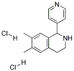 6,7-DIMETHYL-1-(4-PYRIDYL)-1,2,3,4-TETRAHYDRO-ISOQUINOLINE DIHYDROCHLORIDE 结构式