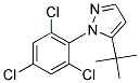 5-TERT-BUTYL-1-(2,4,6-TRICHLOROPHENYL)-1H-PYRAZOLE 结构式