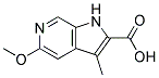 5-METHOXY-3-METHYL-1H-PYRROLO[2,3-C]PYRIDINE-2-CARBOXYLIC ACID 结构式