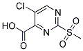 2-甲基磺酰基-5-氯嘧啶-4-甲酸 结构式