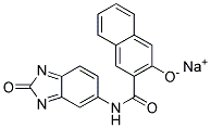 5-(2-Hydroxy-3-naphthoylamino)-2-benzimidazolone sodium salt 结构式
