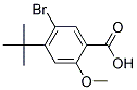 5-溴-4-叔丁基-2-甲氧基苯甲酸 结构式
