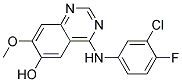 4-(3-CHLORO-4-FLUOROPHENYLAMINO)-7-METHOXYQUINAZOLIN-6-OL 结构式