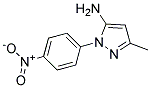 3-AMINO-5-METHYL-2-(4-NITROPHENYL)-PYRAZOLE 结构式