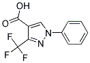 1-苯基-3-三氟甲基-1H-吡唑-4-羧酸 结构式