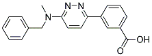 3-(6-(N-苄基-N-甲氨基)哒嗪-3-基)苯甲酸 结构式