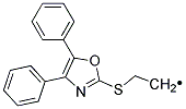 [(4,5-DIPHENYLOXAZOL-2-YLTHIO)METHYL] METHYL 结构式
