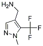 (1-甲基-5-三氟甲基-1H-吡唑-4-基)甲胺 结构式