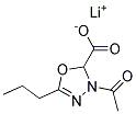 3-乙酰基-5-丙基-2,3-二氢-1,3,4-恶二唑-2-甲酸锂 结构式